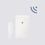 Contatto magnetico via radio bidirezionale in contenitore termoplastico BIANCO.