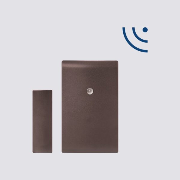 Contatto magnetico via radio bidirezionale in contenitore termoplastico MARRONE.