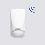 Rivelatore doppia tecnologia da interno via radio bidirezionale. Copertura 10m.