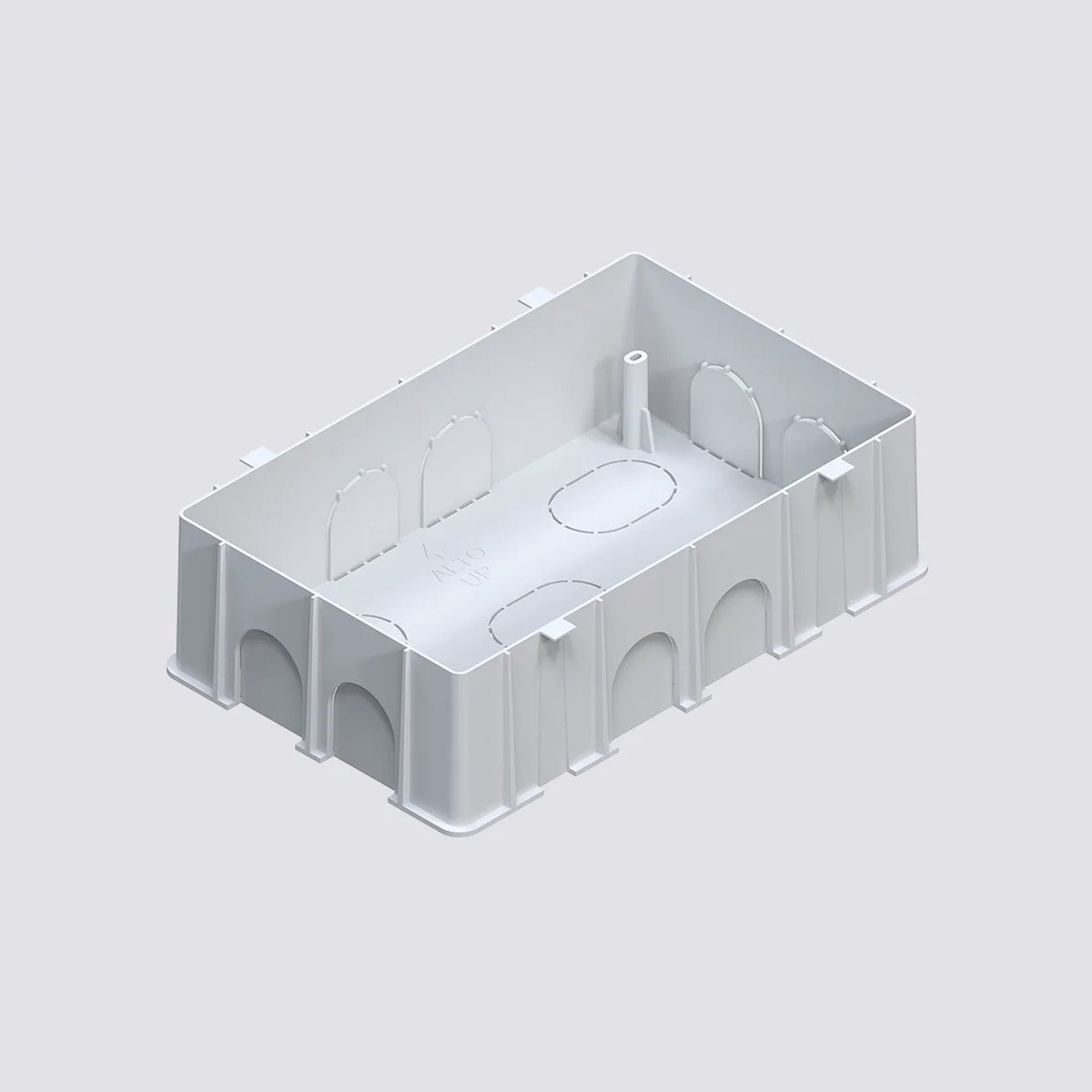 C-REP-FLUSHBOXR-1 Base per incasso a muro per istallazione repeater C-REPR colore rosso RAL3001. In combinazione con C-REP-DEEPBOXR - immagine 1