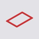 Cornice per incasso a muro da abbinare all'articolo C-REP-FLUSHBOXR. Plastica colore rosso