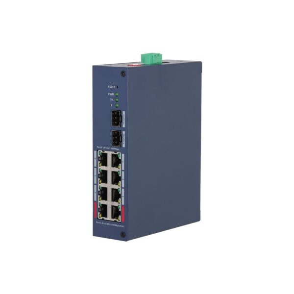 Switch hardened Cloud managed 10 porte Gigabit (8 PoE <60 W + 2 SFP)