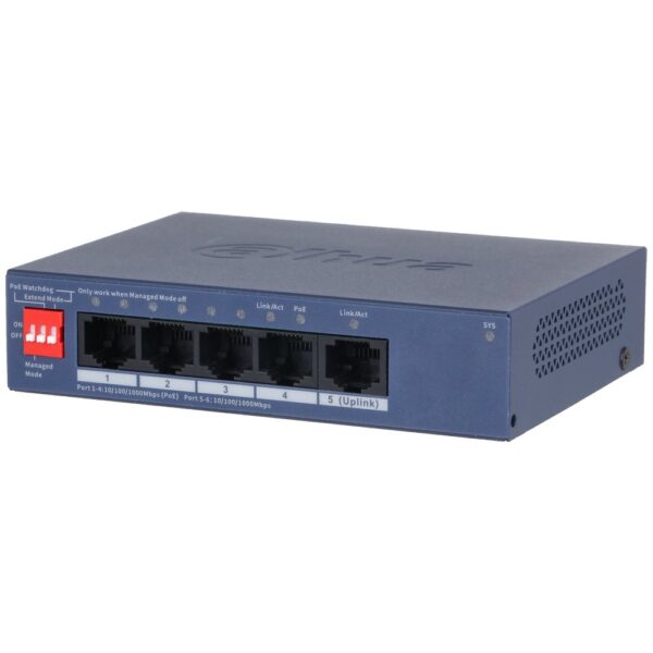 Switch Cloud managed 5 porte Gigabit (4 PoE <36 W)