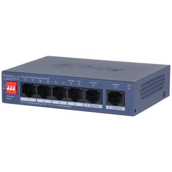 Switch Cloud managed 6 porte Gigabit (4 PoE <36 W)