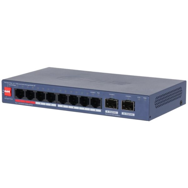 Switch Cloud managed 10 porte Gigabit (8 PoE <110 W + 2 SFP)