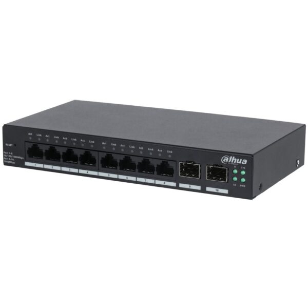Switch Cloud Managed 10 porte Gigabit, case metallico