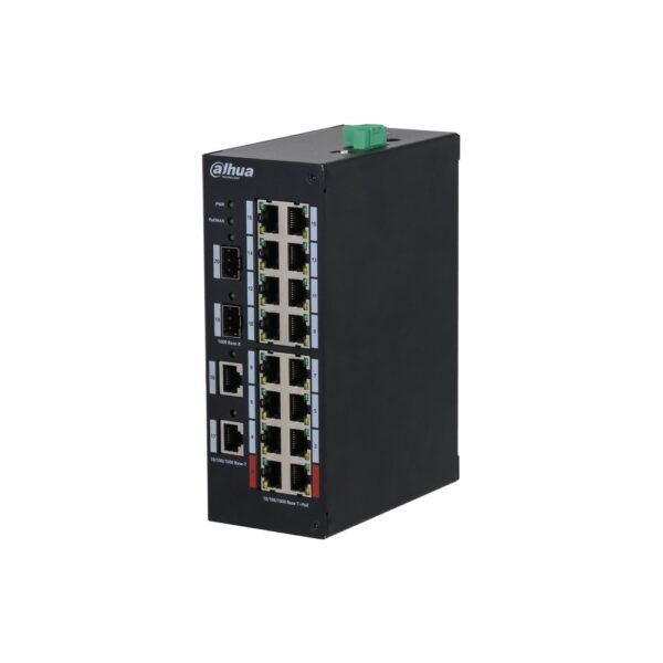 Switch hardened unmanaged 20 porte Gigabit (16 PoE <190 W) DinR