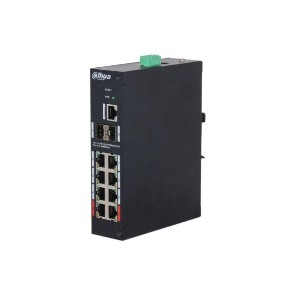 Switch hardened managed 10 porte Gigabit (8 PoE <90 W)