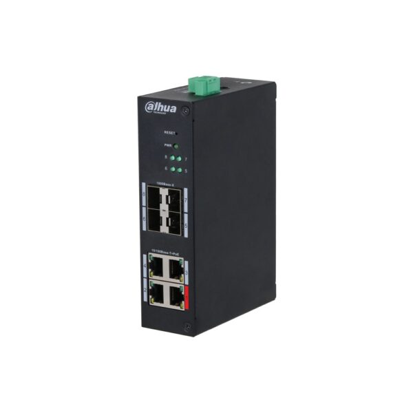 Switch hardened managed 8 porte (4 PoE <96 W) DinR