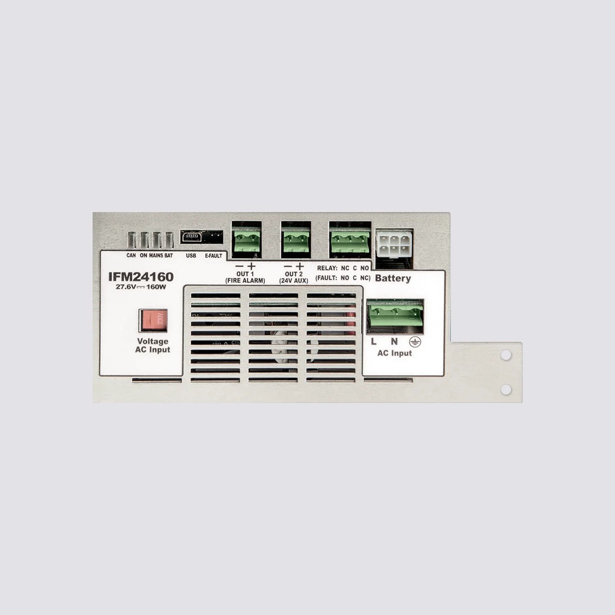 IFM24160 Modulo alimentatore interno per centrale PREVIDIA. Connessione su barra CANDRIVE. - immagine 1