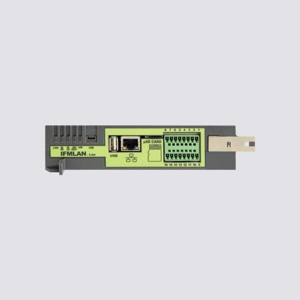 Modulo interno ethernet. Connessione su barra CAN DRIVE. Web-server, invio e-mail.