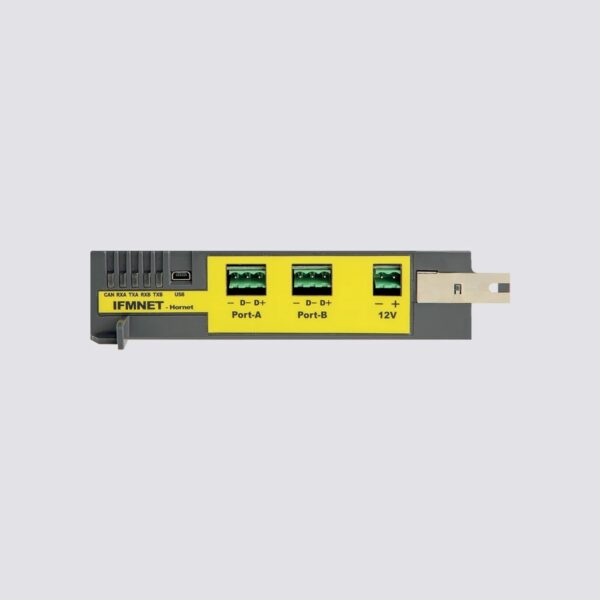 Modulo interno  per collegamento su rete HORNET+ (max 48 centrali PREVIDIA). Connessione su barra CAN DRIVE.