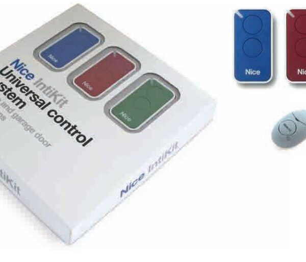 Kit composto da: 3 trasmettitori Inti a 2 canali (colore rosso, verde, blu) + 1 ricevitore OX2