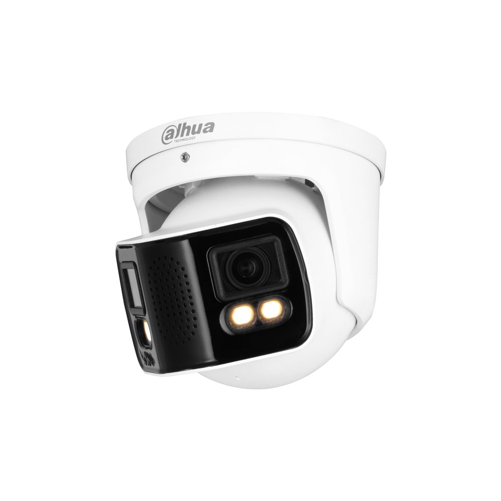 IPC-PDW5849-A180-E2-ASTE Eyeball IP AI 180° 2x 4 MP 2x3.6 mm LED Full-color mic - immagine 1