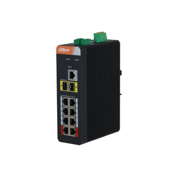 Switch Industrial managed 10 porte Gigabit (8 PoE <120 W) DinR