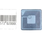 Etichetta RF Regular quadrata barcode 2.6x2.6 cm