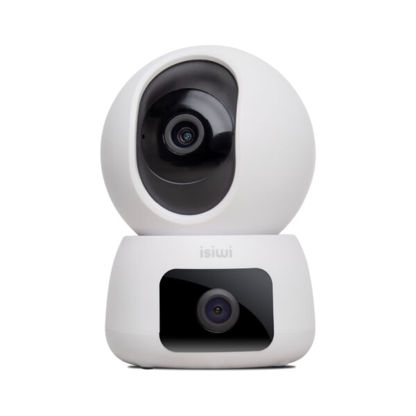 Telecamera Isiwi Wireless TWIN Doppia ottica 2K Dome motorizzata IR LED Audio Bidirezionale Sd Card Stand Alone - ISW-DPI4M2