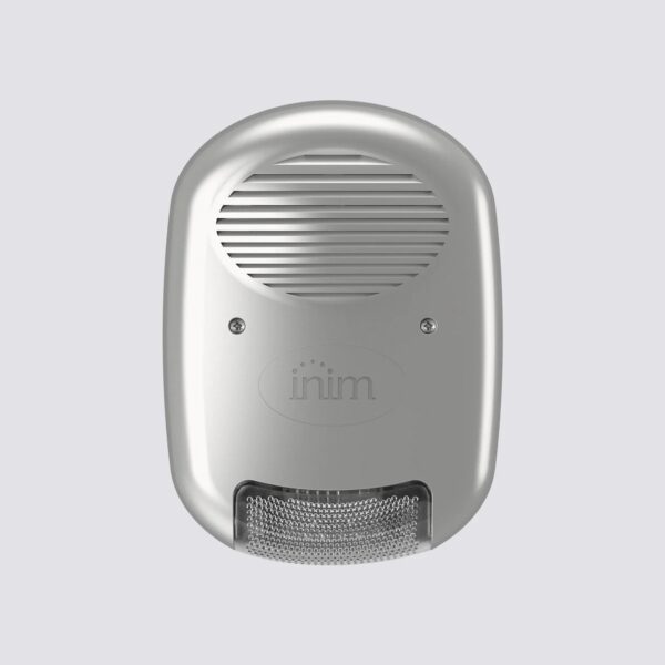 Sirena autoalimentata per esterno con interfaccia I-BUS, effetto metallo (cromata).