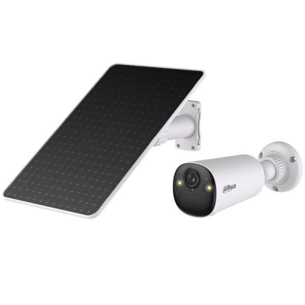 Kit bullet Wi-Fi Smart Dual Light 4 MP 2.1 mm IR/LED audio + pannello solare