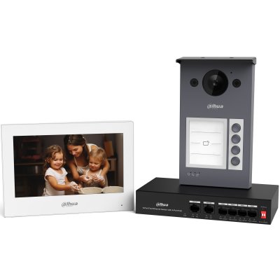 KTP10 Kit VDP IP con VTH bianco - immagine 1