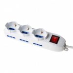 Multipresa Bipasso MU-02 9 Posti Con Tasto ON/OFF 16A