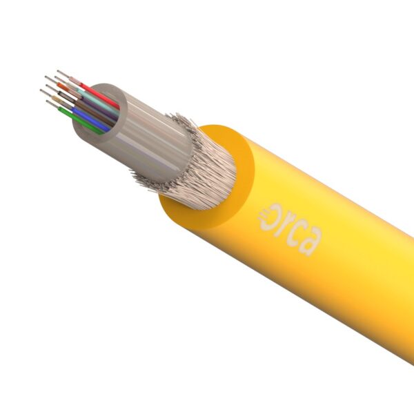 ORCA - Cavo ottico Loose int/est antird 24 fibre 09/125um OS2 LSZH - CPR Class Dca-S2-D1 colore giallo