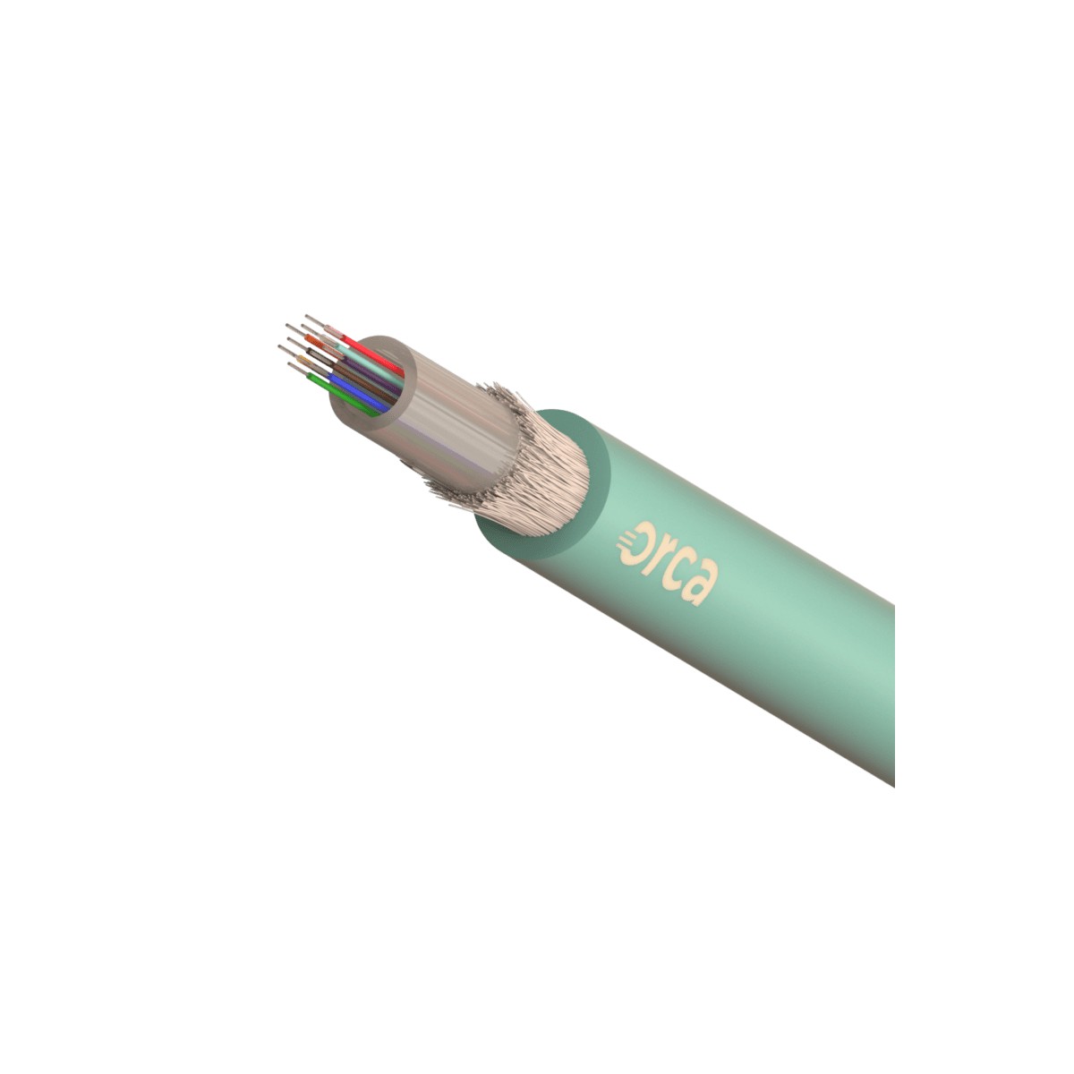 OC-CVF-111115-24 ORCA - Cavo ottico Loose int/est antird 24 fibre 50/125um OM4 LSZH - CPR Class Dca-S2-D1 colore aqua - immagine 1