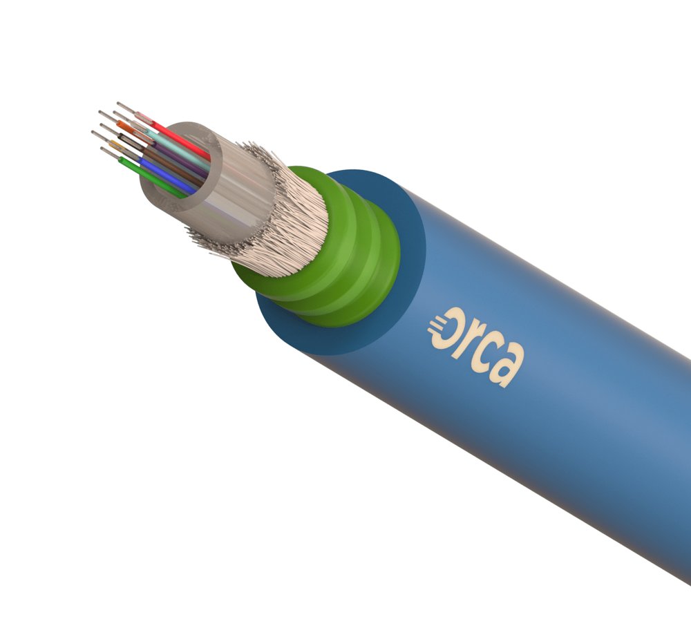 OC-CVF-112215-12 ORCA - Cavo ottico Loose da esterno CST arm 12 fibre 50/125um OM4 PE colore BLU - immagine 1