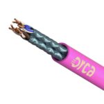 ORCA - Cavo  schermato U-FTP Cat.6A AWG 23, 4cp, guaina LSZH - CPR Class B2ca (s1a,d1,a1) - Magenta (reel 500)