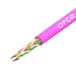 ORCA - Cavo Non schermato UTP Categoria 6A, AWG 23, 4cp, guaina LSZH - CPR Class B2ca - s1a,d1,a1 - Col Magenta (reel. 500m)