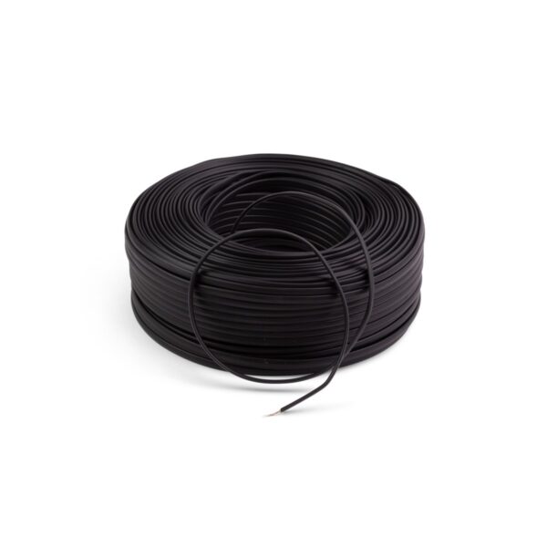 ORCA - Cavo piatto 4 conduttori, guaina nera (Matassa da 100mt)