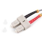 ORCA - Bretella ottica LC-LC DPX LSZH 62,5/125um OM1 L. 1 mt Grigio