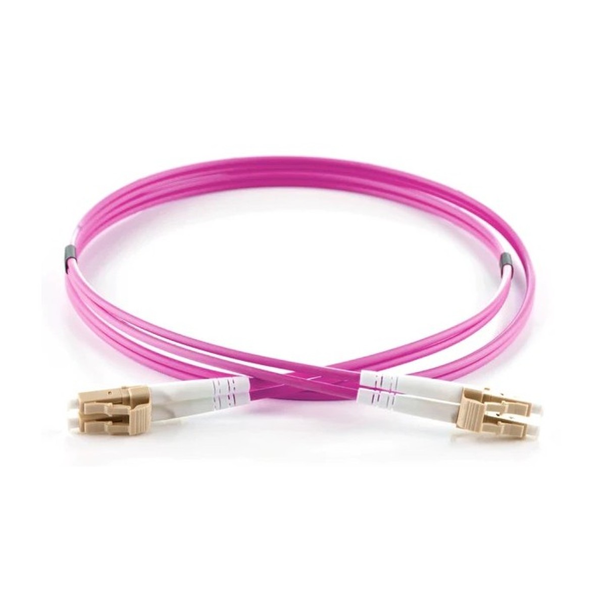 OC-FPL-123319-02 ORCA - Bretella ottica LC-LC DPX LSZH 50/125um OM4 L. 2 mt - MAGENTA - immagine 1