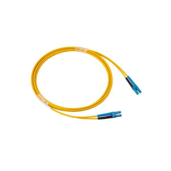 ORCA - Bretella Ottica OS2 G.652 LC - SC/APC Duplex LSZH giallo - 2m