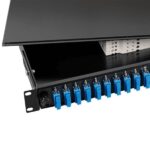 ORCA - Cassetto ottico LC 24p DPX 1U con 12 bussole monomodali