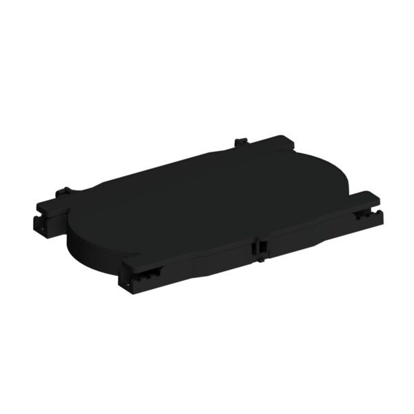 ORCA - Vassoio per 12/24 portagiunti termorestingenti per cassetto LITE - nero