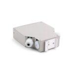 ORCA - Terminal Box ottico barra DIN 6 SC DPX unloaded, Grigio, viti per bussole e tappi in dotazione