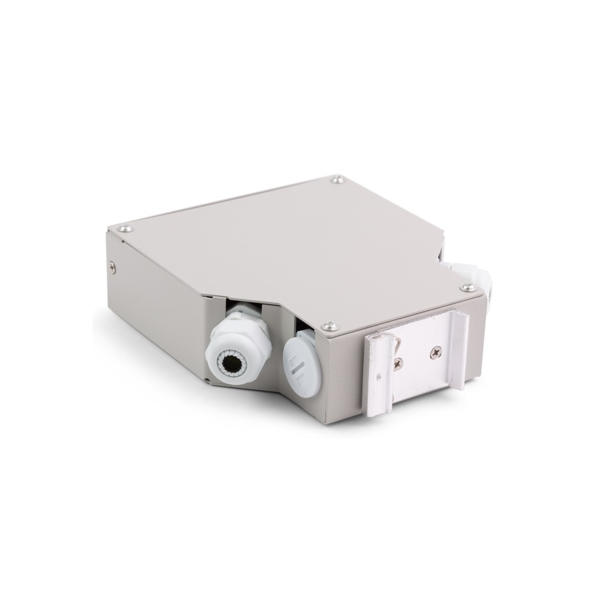 OC-FPP-171100-06U-DIN ORCA - Terminal Box ottico barra DIN 6 SC DPX unloaded, Grigio, viti per bussole e tappi in dotazione - immagine 1