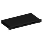 ORCA - Cassetto ottico serie LITE scarico 24p SC-SPX/LC-DPX 1U accessori plastici e cartellina - nero