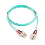 ORCA - Bretella ottica Armata HCR SC-SC DPX 50/125um OM4 LSZH nera L.  1 mt