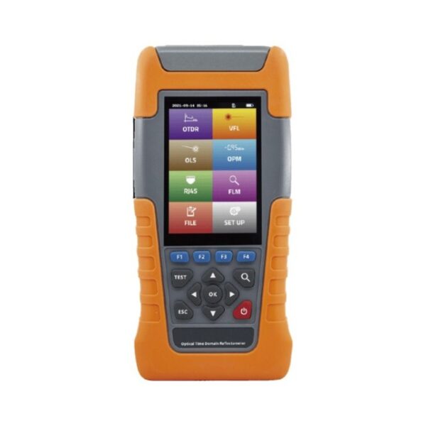 ORCA - MINI OTDR palmare, 1310/1550 28/26dB 4m-80Km, multifunzione VFL-OLS-OPM, interfaccia RJ45, bht