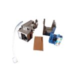 ORCA - Inserto RJ45 Cat.5E FTP - tool 110 90° - colore nero con rivestimento metallico
