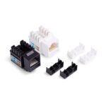 ORCA - Inserto RJ45  Cat.6 UTP - tool 110 90° -  (utente e pannello) - bianco