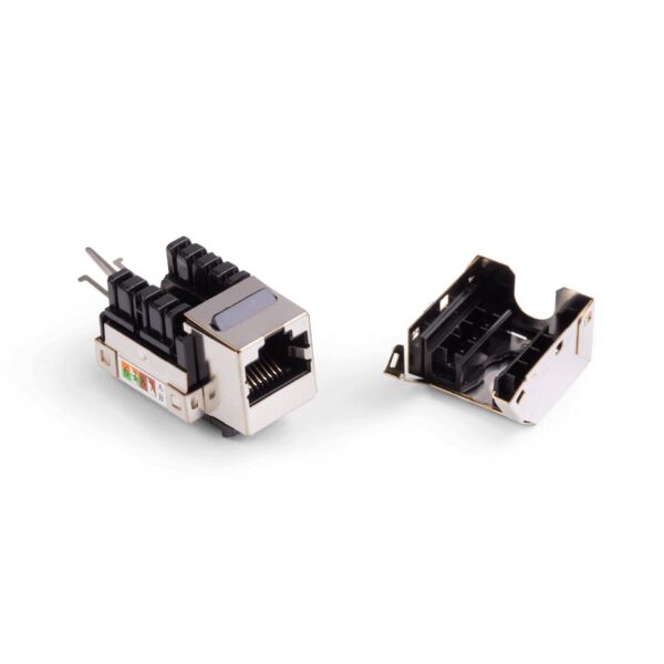 ORCA - Inserto RJ45 Cat.6 FTP - tool 110/LSA 90° - (utente) rivestimento metallico