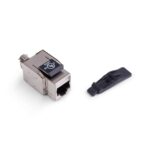 ORCA - Inserto RJ45 Cat.6 FTP - toolless - (utente) - colore nero con rivestimento metallico