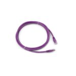 ORCA - Bretella di permutazione Cat6A S/FTP colore viola boot blu - LSZH L. 2mt CPR Class B2ca