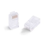 ORCA - Plug a 8 posizioni non schermato per cavo rigido Cat5E (moq. 50 pz.)
