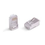 ORCA - Plug a 8 posizioni schermato per cavo trefolato Cat5E (moq. 50 pz.)