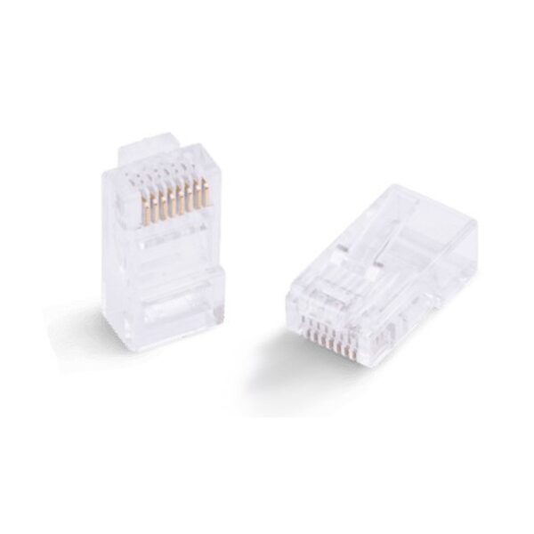 ORCA - Plug a 8 posizioni non schermato per cavo trefolato Cat6 (moq. 50 pz.)