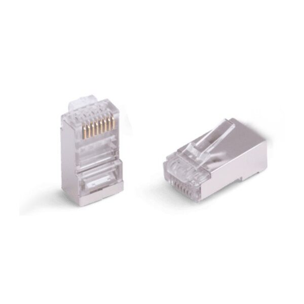 ORCA - Plug a 8 posizioni schermato per cavo trefolato Cat6 (moq. 50 pz.)